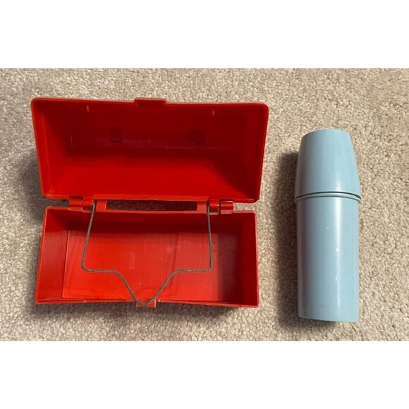Vintage 1960s Fisher Price Toy Lunch Box with Thermos - Picture 1 of 3